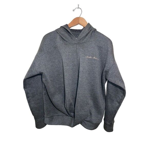 Under Armour Womens UA Rush Sweatshirt Fleece Wrap Pullover Loose Sz Small Grey - Picture 5 of 9